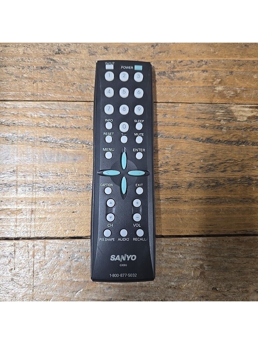 SANYO TV Remote Control GXBG Black for Sanyo Televisions Wireless